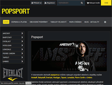 Tablet Screenshot of popsport.cz