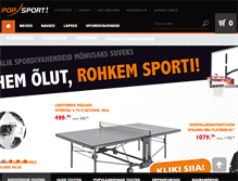 Tablet Screenshot of popsport.ee